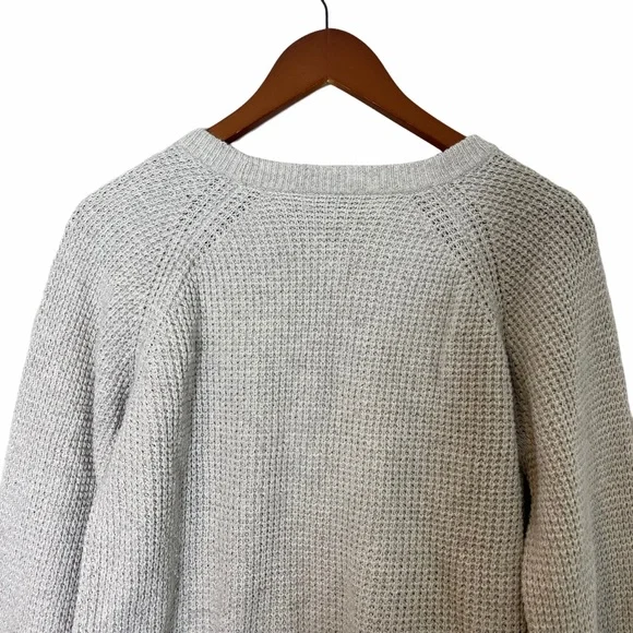 MADEWELL Waffle-Stitch Raglan Sleeve Supersoft Yarn Sweater - Picture 4 of 9